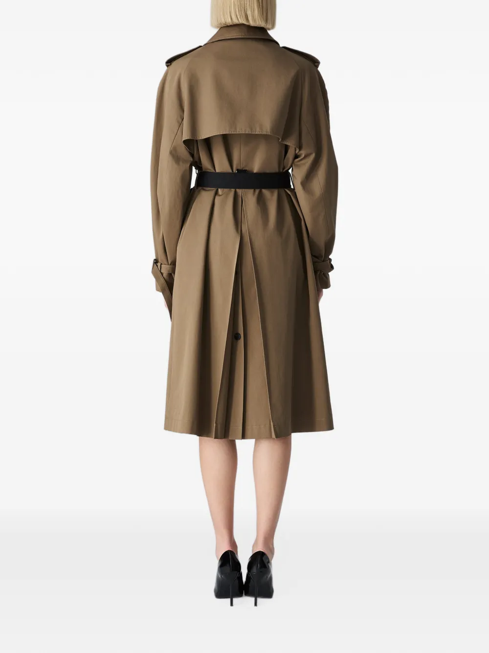 Vera Wang Lexington trenchcoat met dubbele rij knopen Bruin