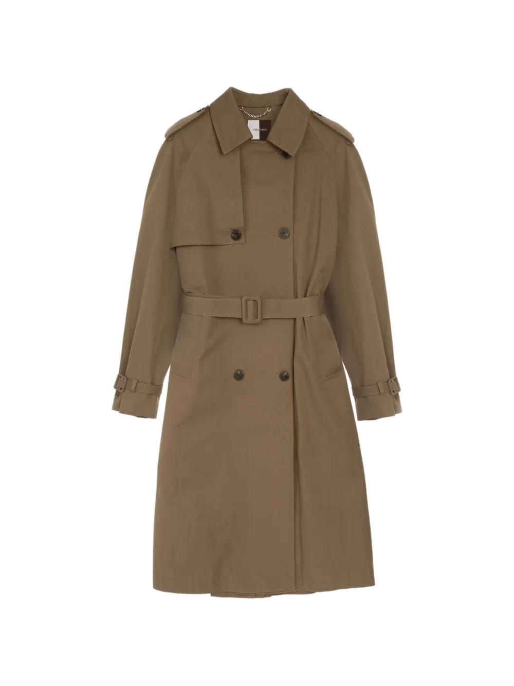 Vera Wang Lexington double-breasted trench coat - Marron