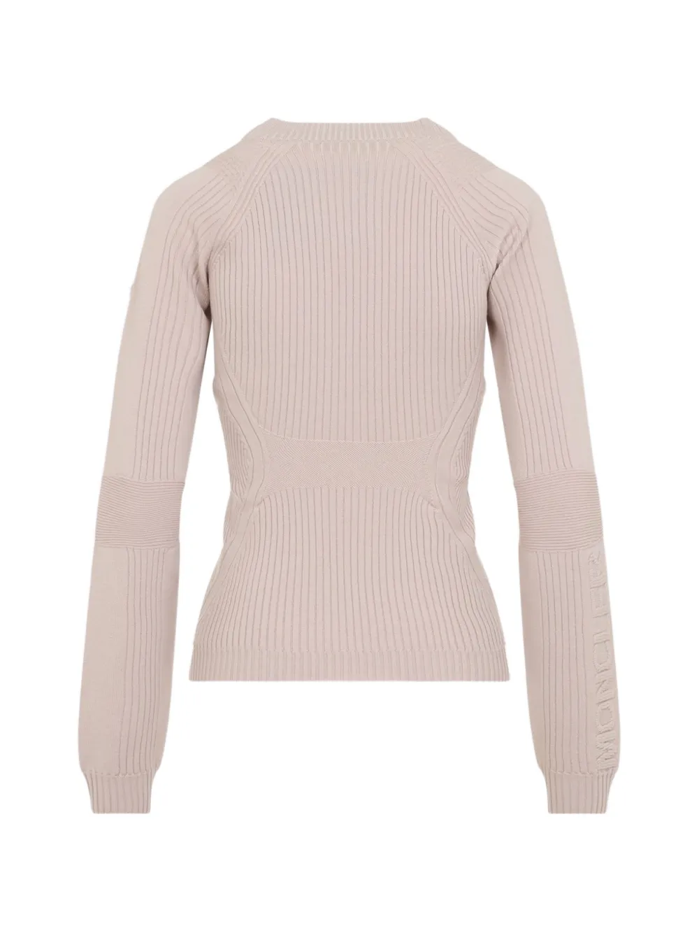 Moncler Grenoble ribbed-knit raglan-sleeve sweater Roze