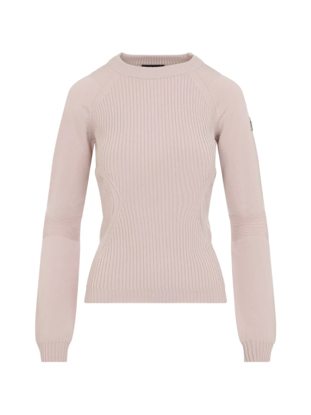 Moncler Grenoble ribbed-knit raglan-sleeve sweater Roze