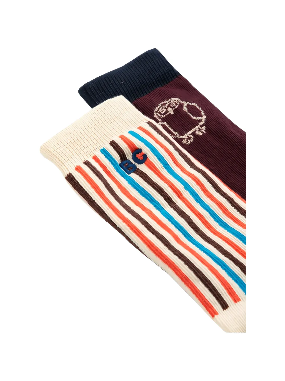Bobo Choses Curious Owl socks (set of two) Beige