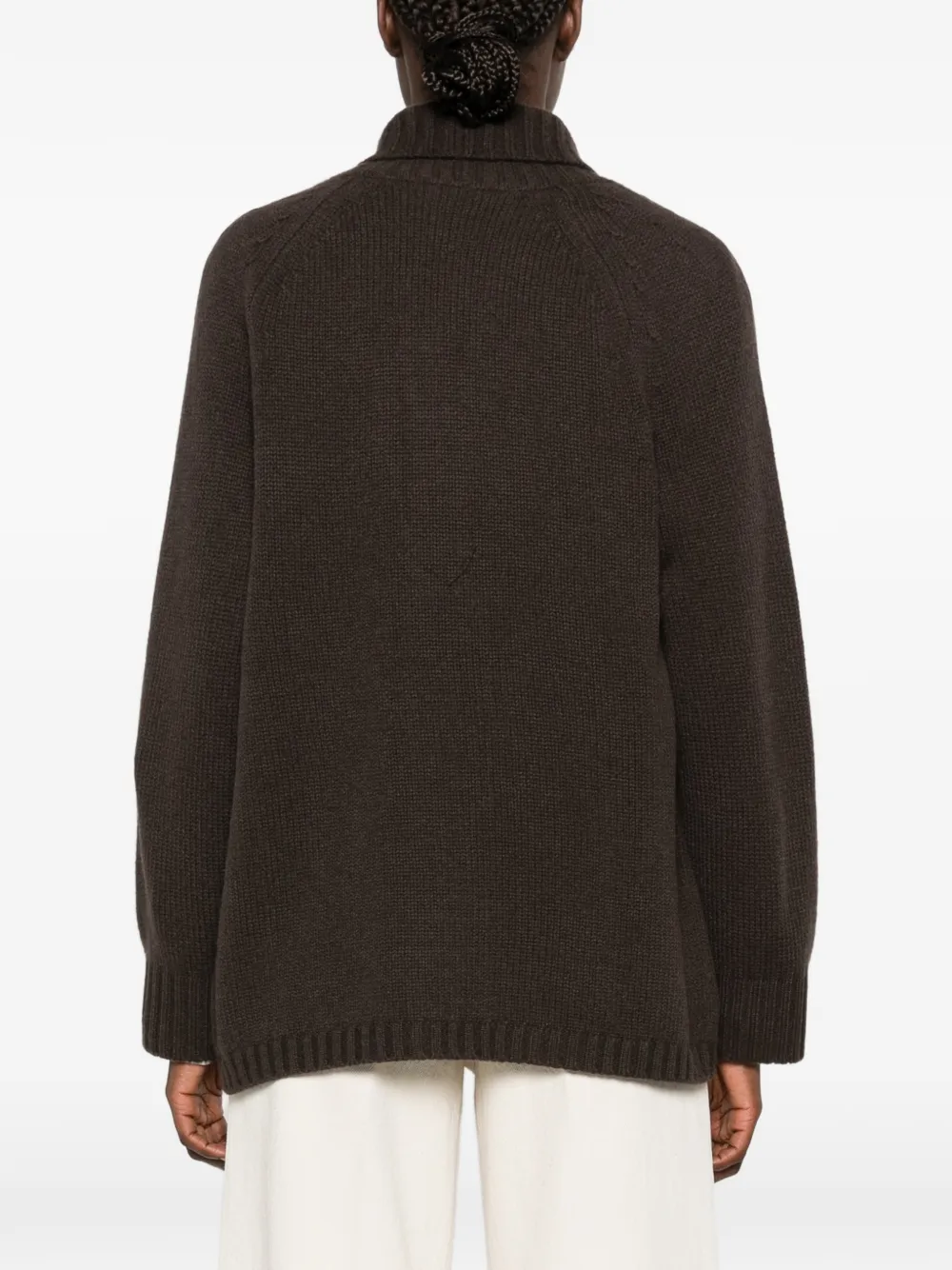 Ftc shawl-collar raglan-sleeve cardigan Bruin