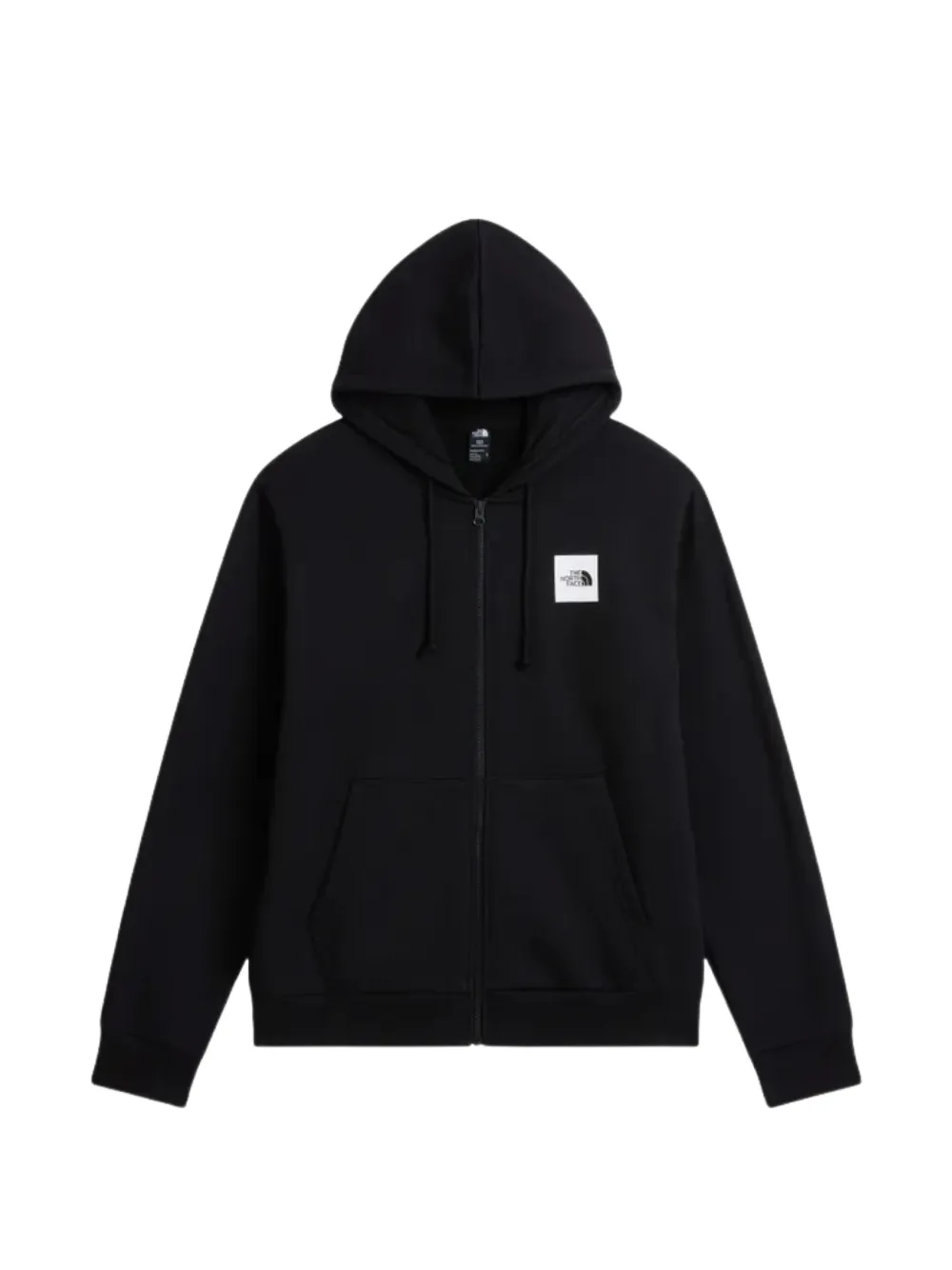 The North Face logo-patch zip-up hoodie