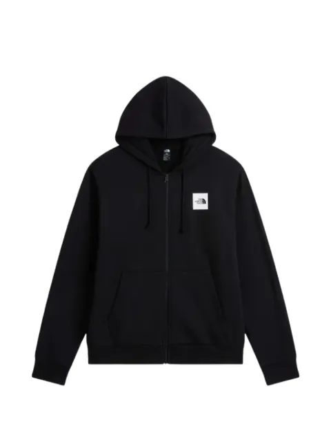 The North Face logo-patch zip-up hoodie
