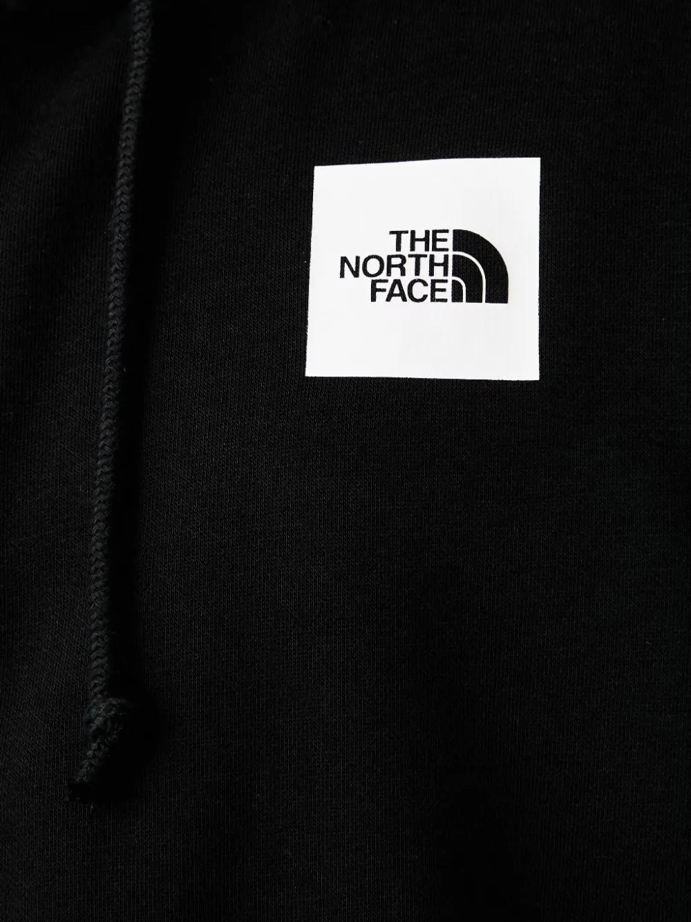 The North Face logo-patch zip-up hoodie Zwart