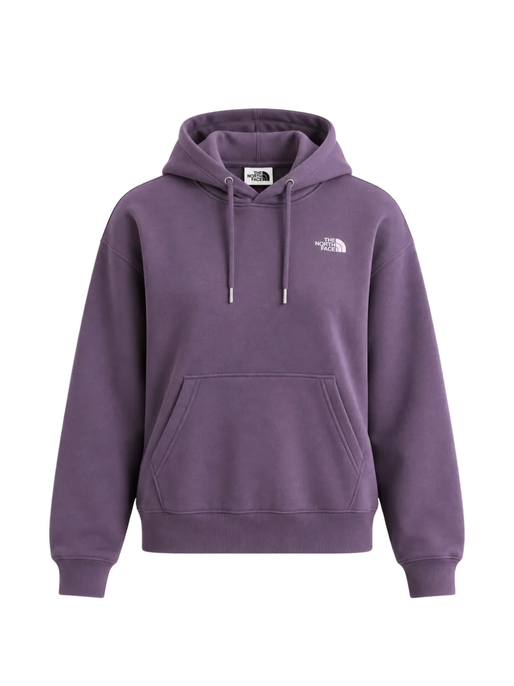 The North Face logo-embroidered hoodie - Violett