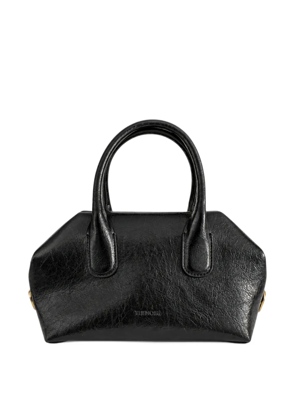 Themoirè small crinkled-effect shoulder bag - Nero