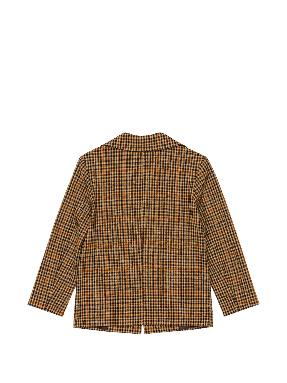 Miss Grant Kids Geruite blazer Beige