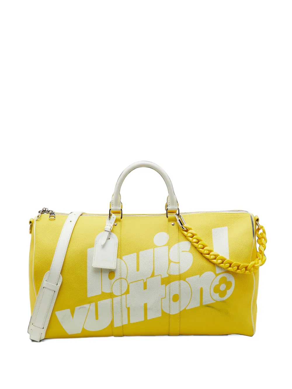 Louis Vuitton Pre-Owned x Virgil Abloh 2021 Keepall Bandoulière travel bag - Gelb