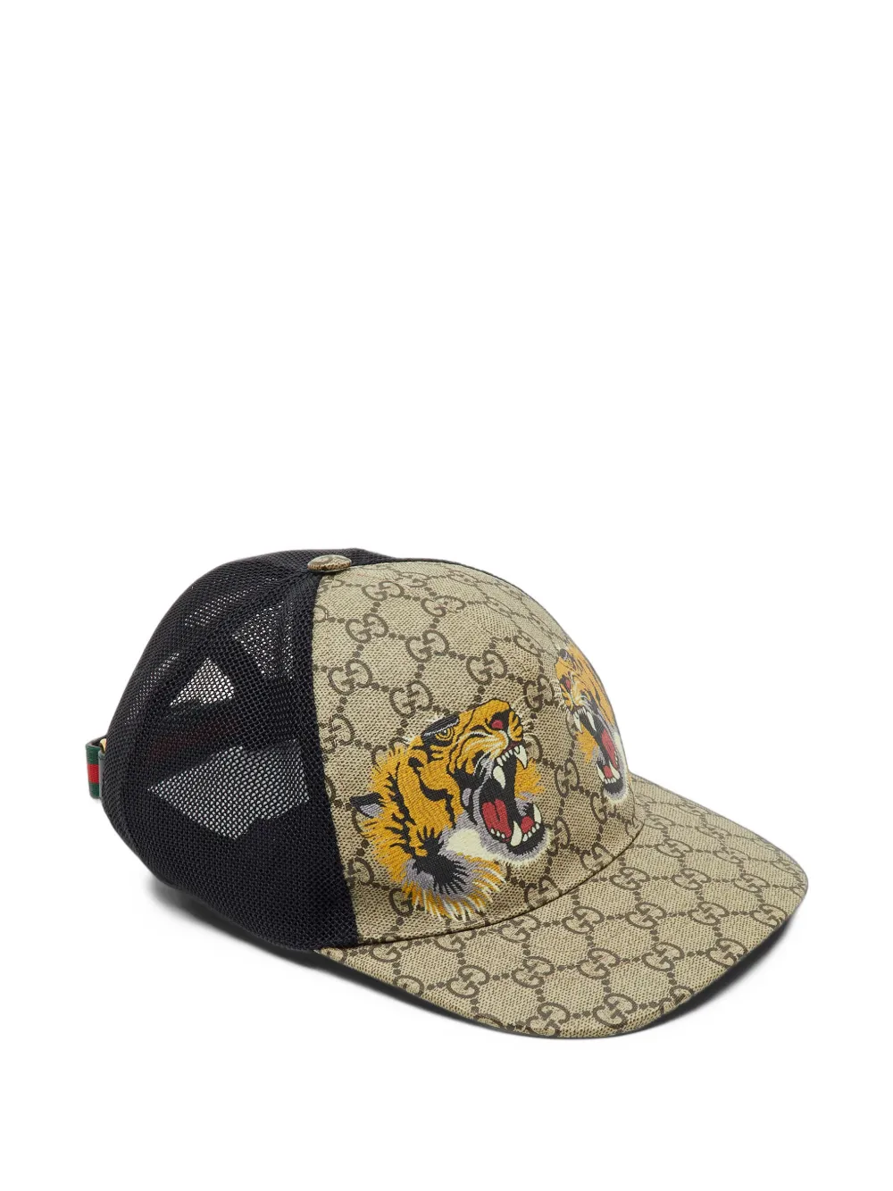 Gucci Pre-Owned casquette à motif monogrammé GG et imprimé tigre - Tons neutres