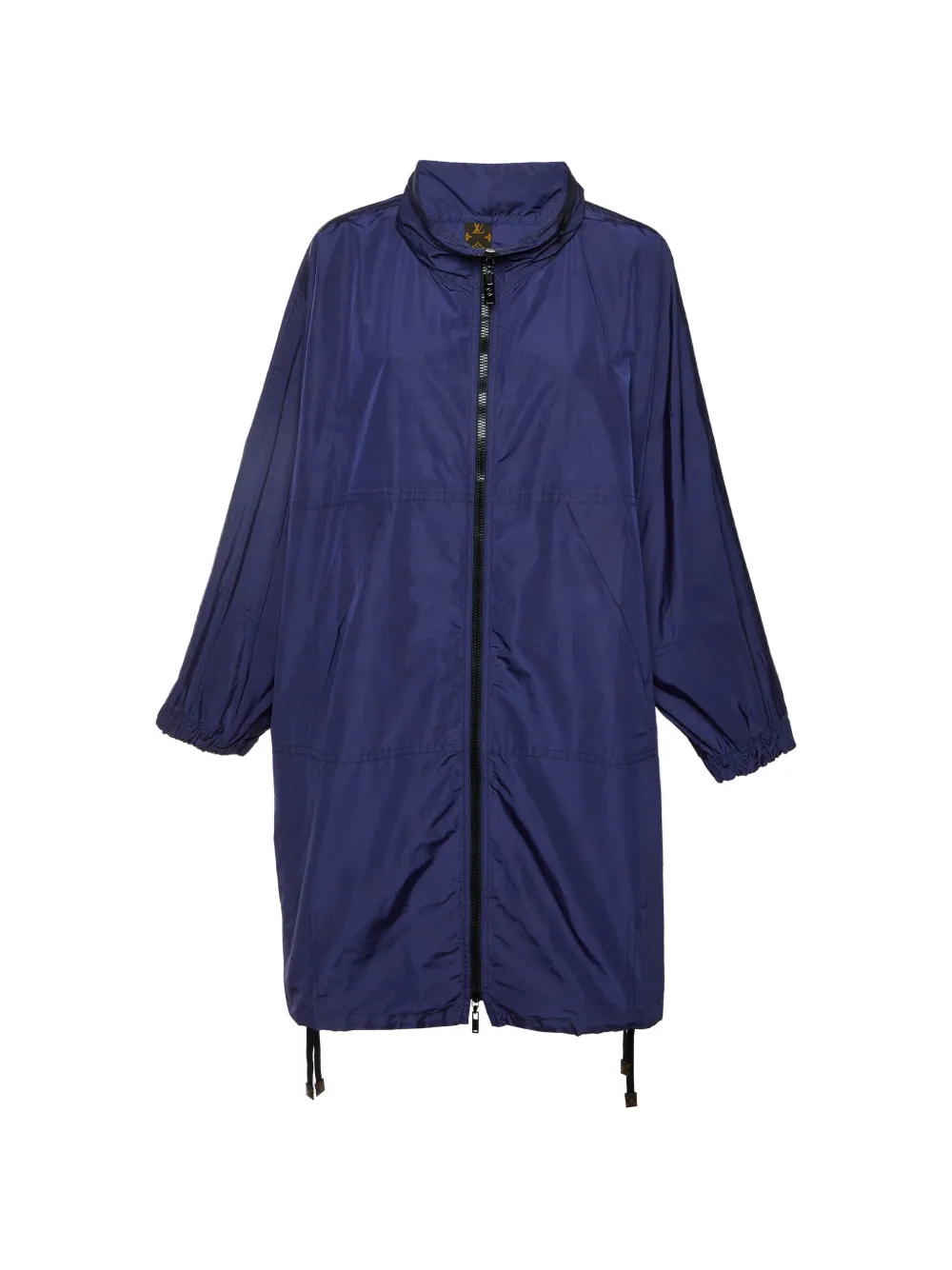 Louis Vuitton Pre-Owned monogram detail windbreaker coat - Blu