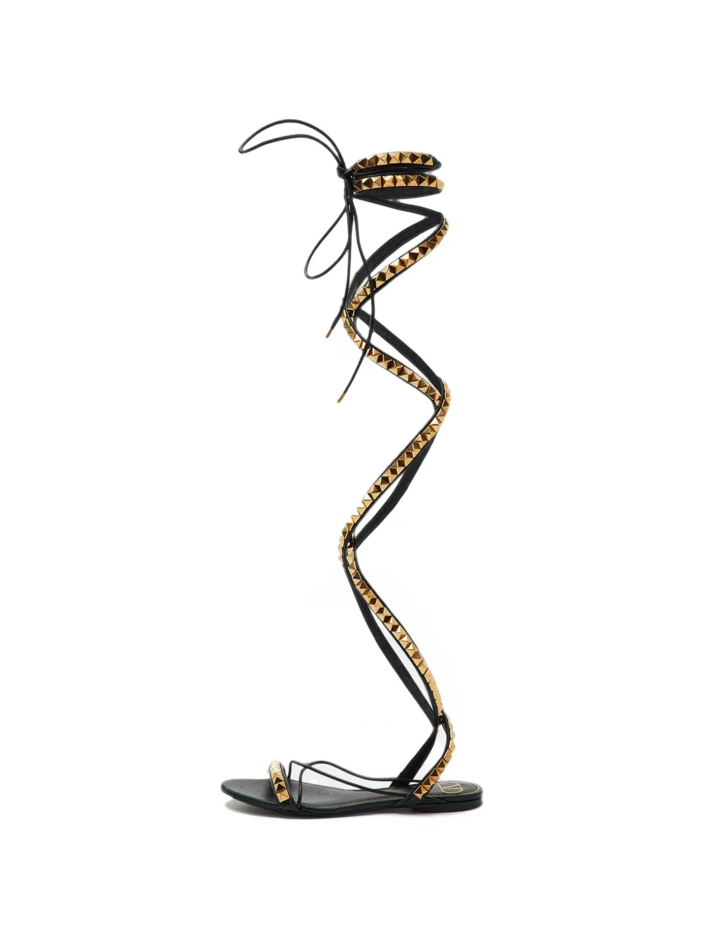 Valentino Garavani Pre-Owned No Limit Rockstud flat sandals - Schwarz