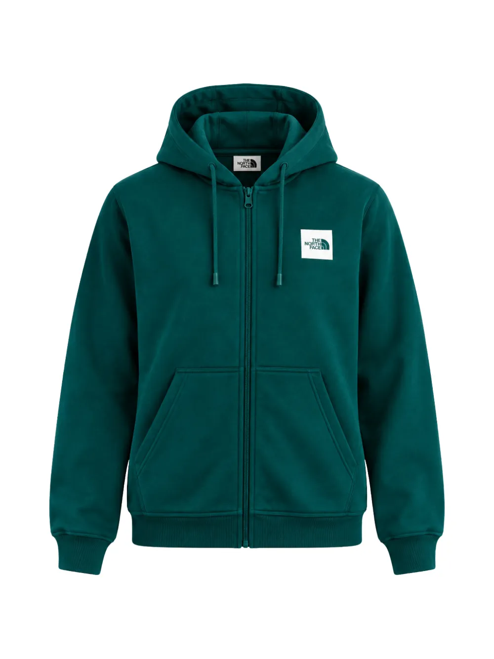 The North Face Hoodie met logopatch Groen