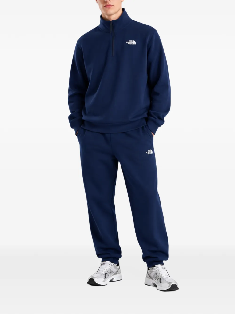 The North Face Evolution Simple Dome regular quarter zip sweatshirt Blauw