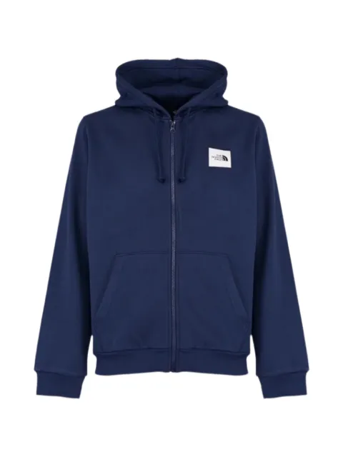 The North Face logo-patch zip-up hoodie