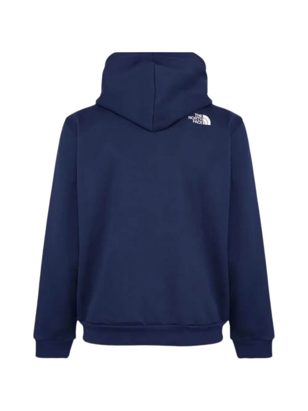 The North Face logo-patch zip-up hoodie Blauw