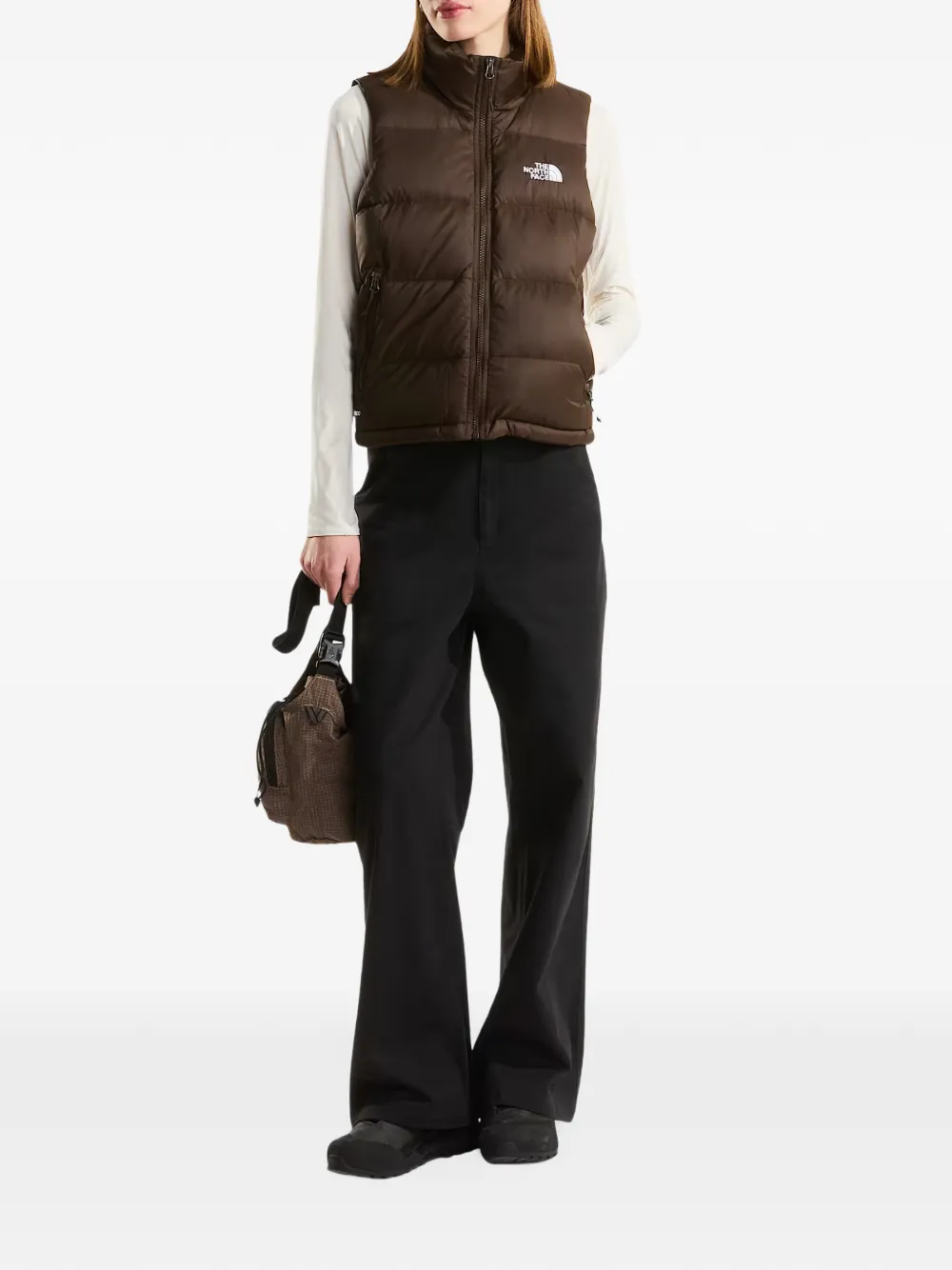 The North Face Bodywarmer met logoprint Bruin