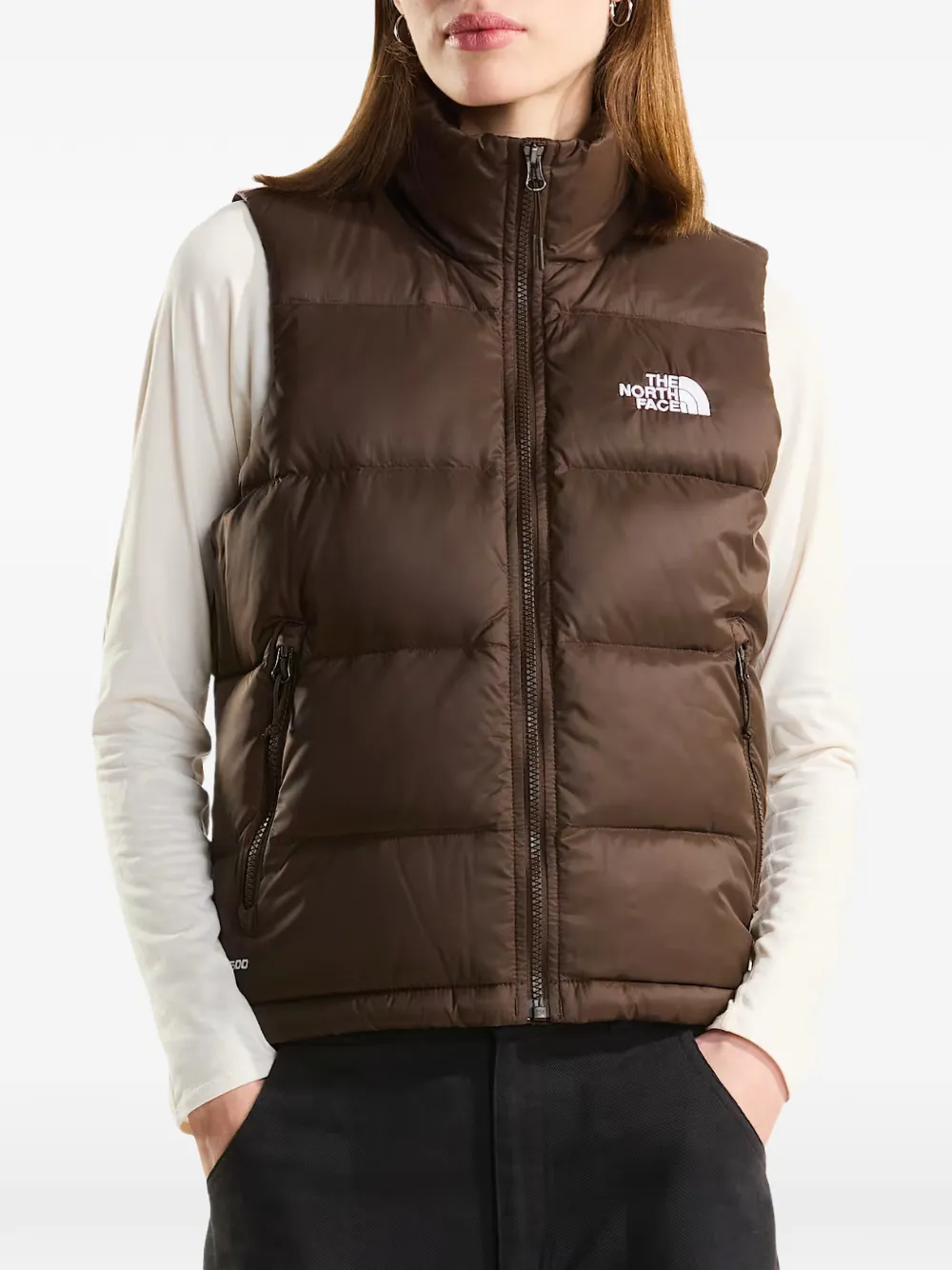 The North Face Bodywarmer met logoprint Bruin