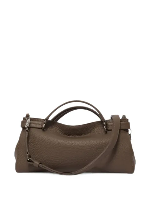 Orciani grained leather tote bag