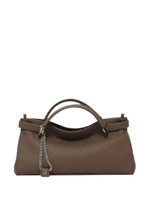 Orciani Virgo grained leather tote bag