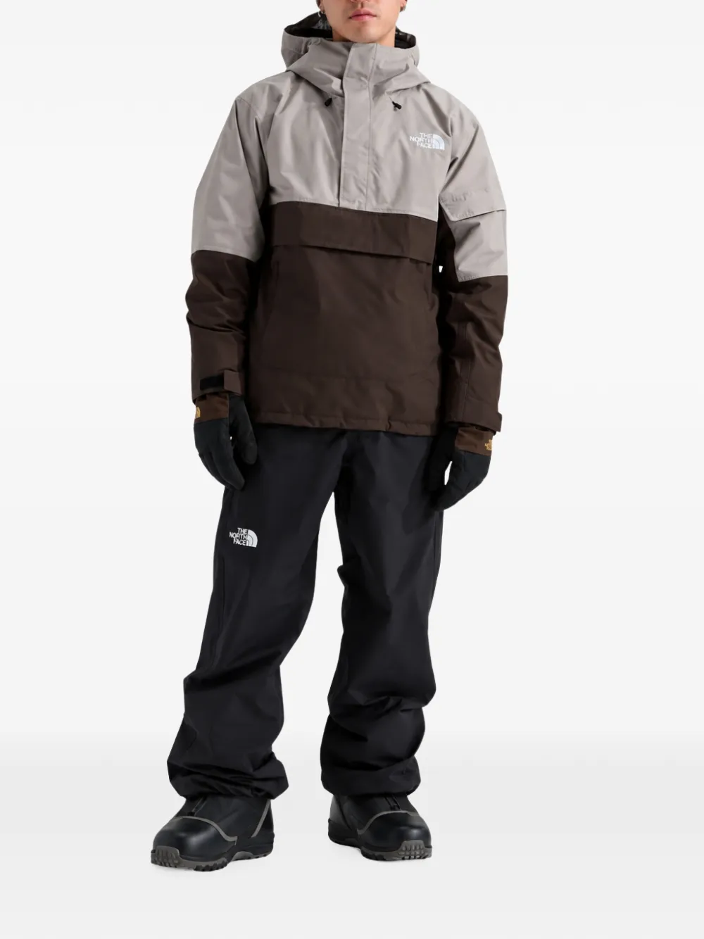 The North Face Evryday hoodie colour-block hooded jacket Grijs