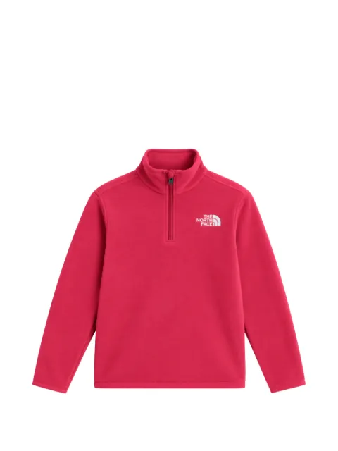 The North Face Kids sudadera Glacier con cierre de un cuarto