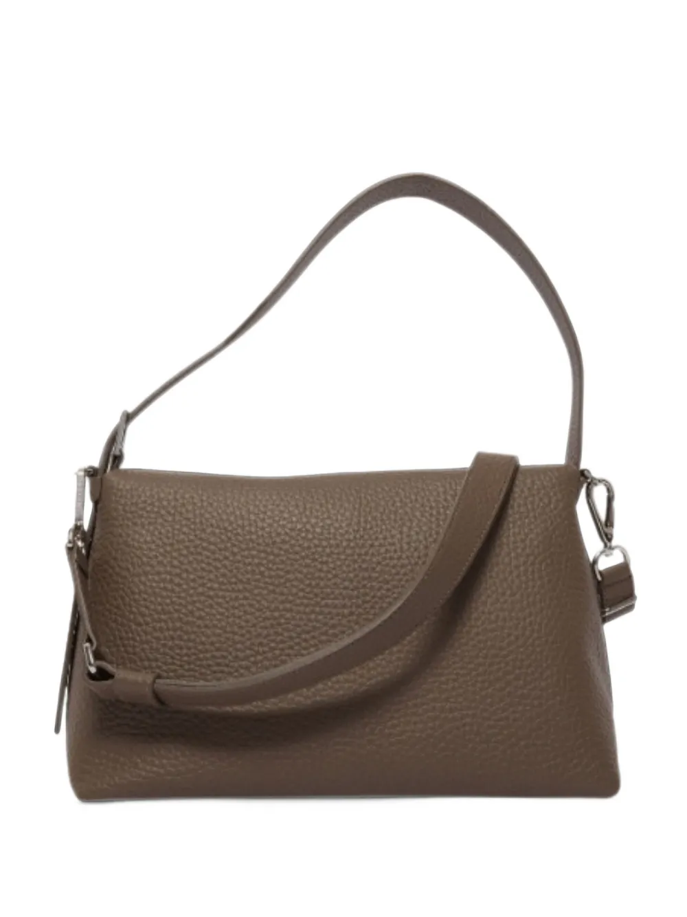 Orciani medium Nana grained calf leather shoulder bag - Braun