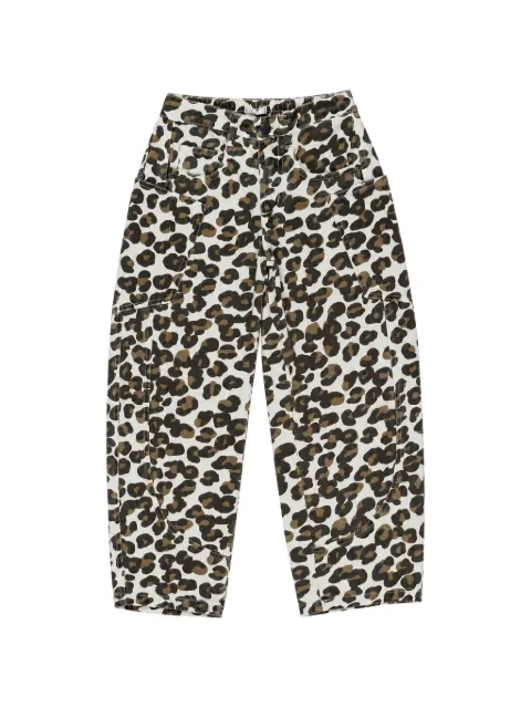 Miss Grant Kids pantalones con estampado de leopardo