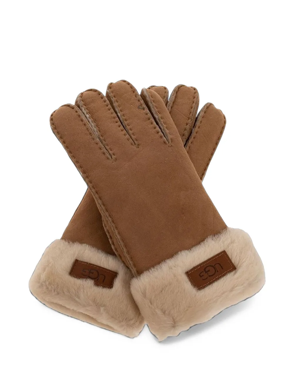 UGG Handschoenen met omgeslagen pijpen Bruin