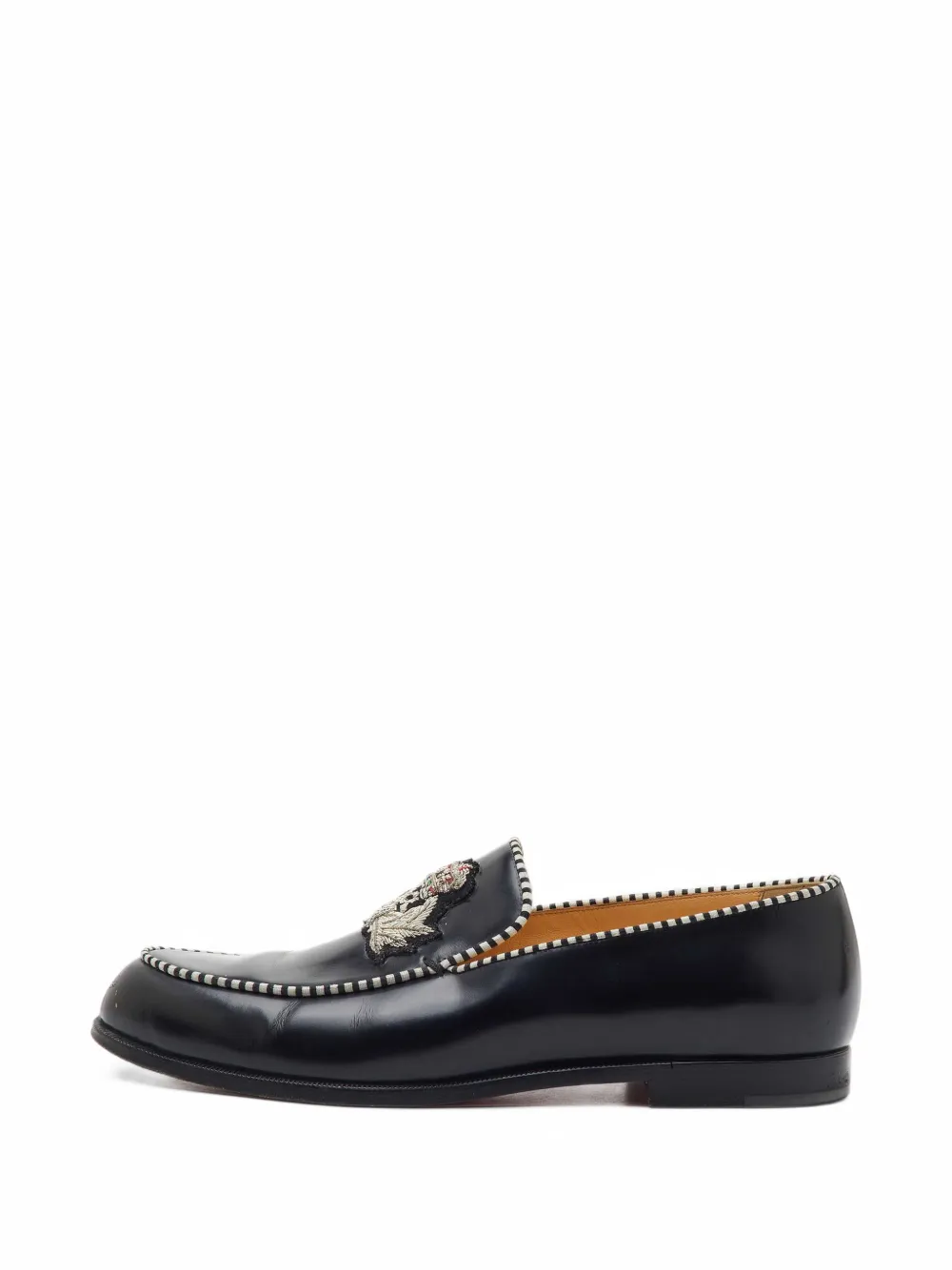 Christian Louboutin Pre-Owned Laperouza embroidered loafers - Schwarz