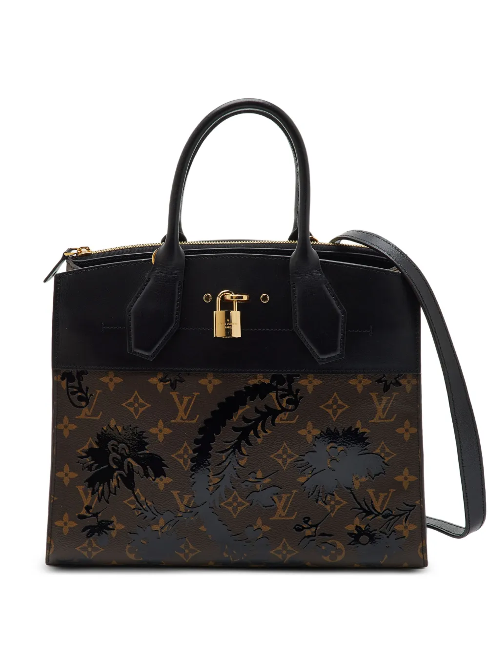 Louis Vuitton Pre-Owned MM City Steamer Blossom Monogram tote bag - Marrone