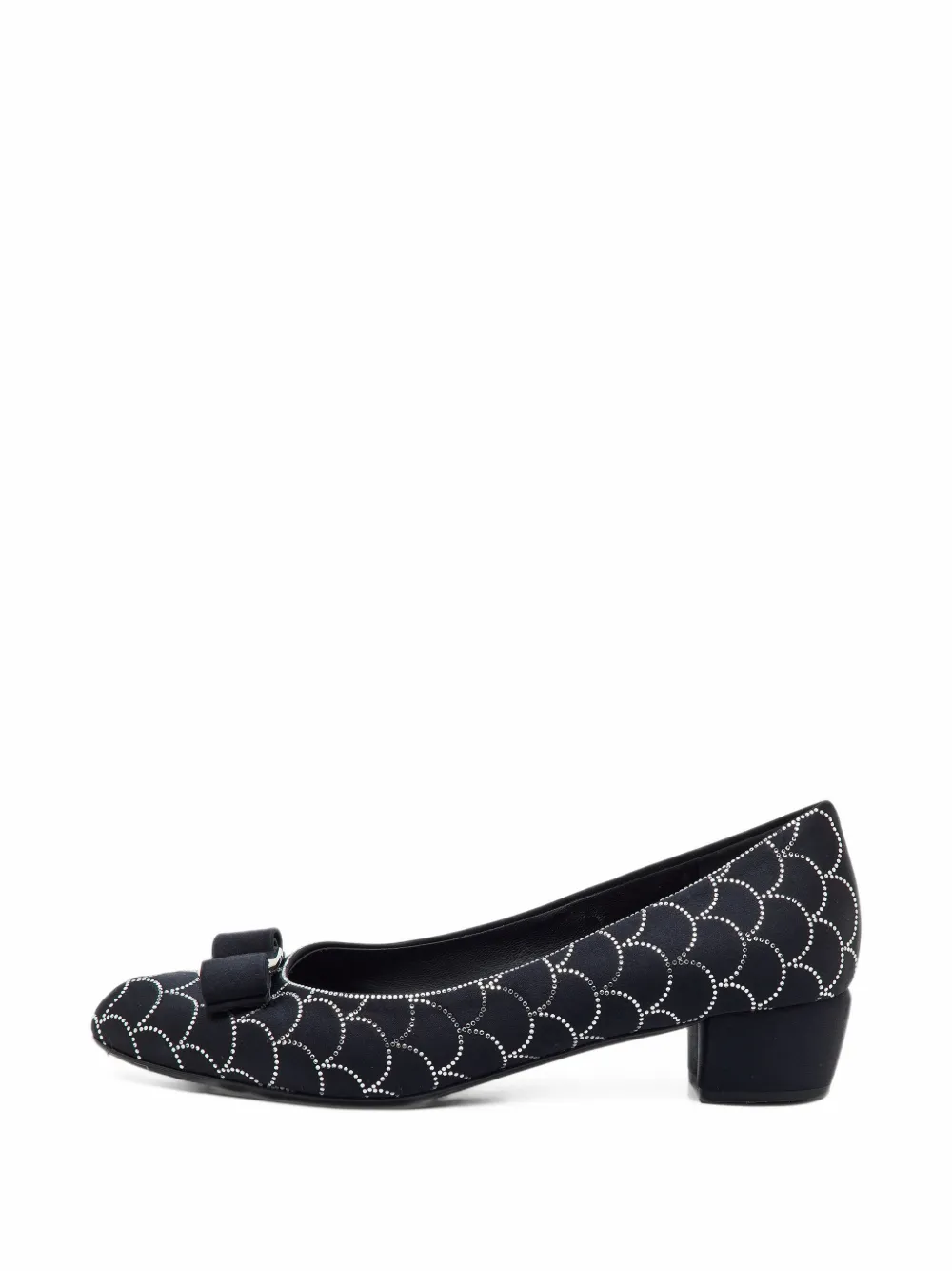 Ferragamo Pre-Owned Vara bow heeled pumps - Schwarz