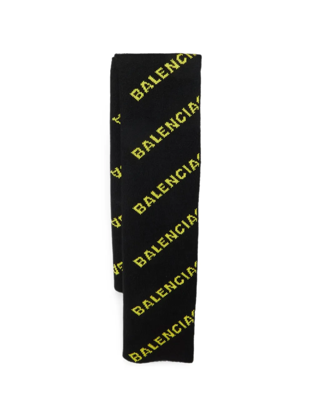 Balenciaga Pre-Owned all-over logo reversible scarf - Schwarz