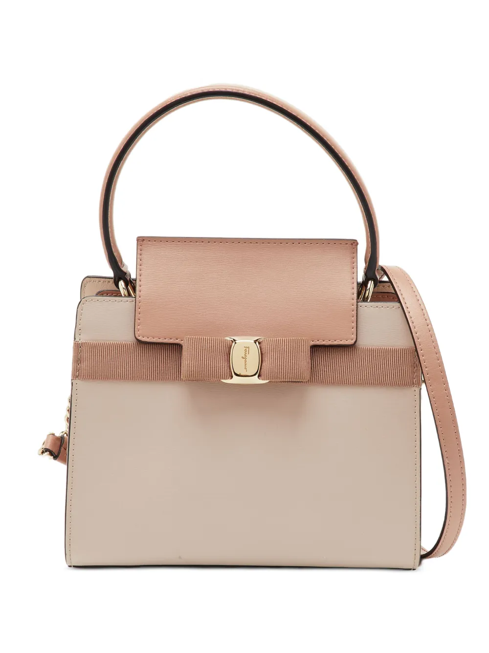 Ferragamo Pre-Owned Vara Bow satchel bag - Toni neutri