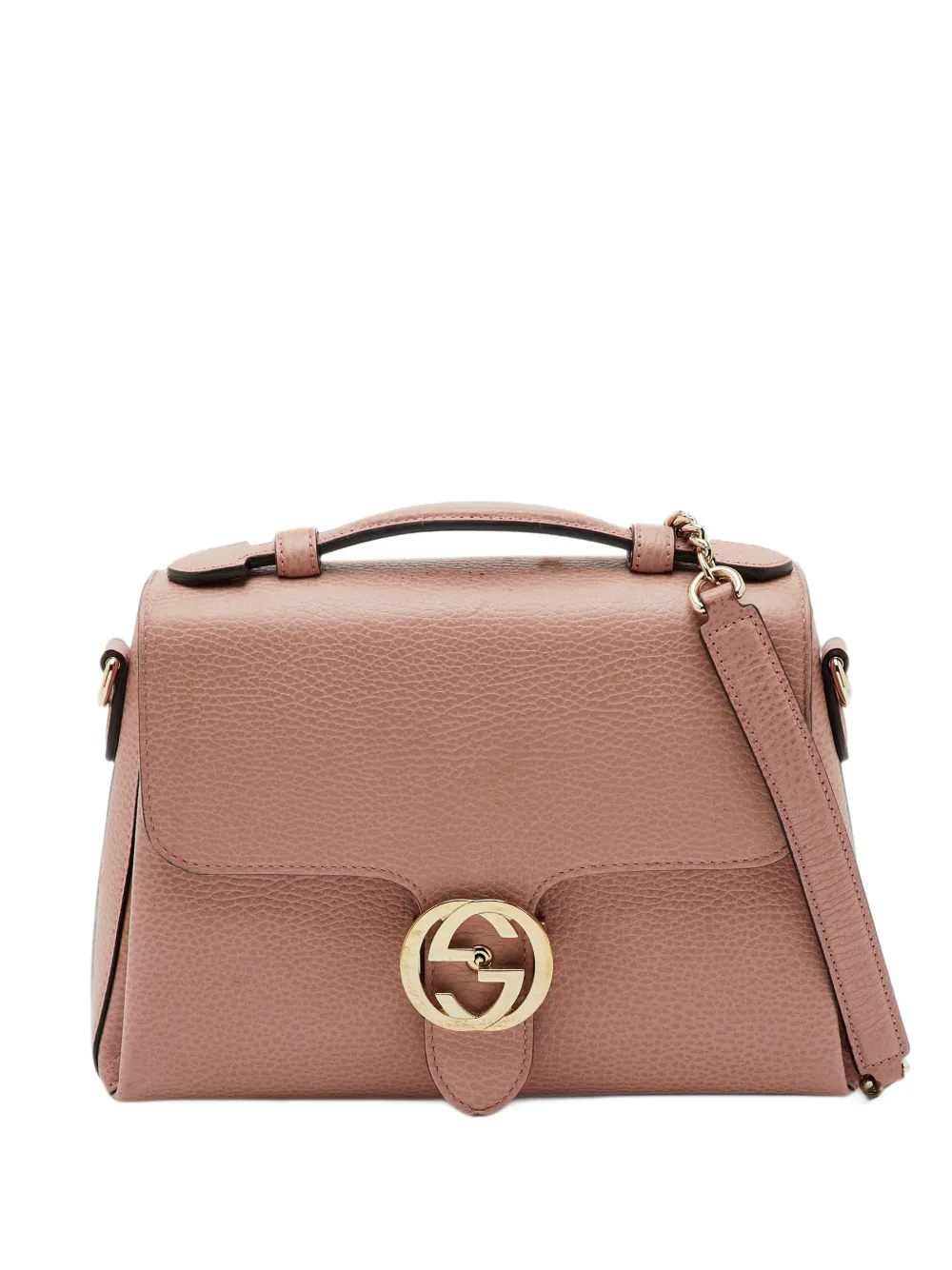 Gucci Pre-Owned Dollar Interlocking G satchel bag - Rosa