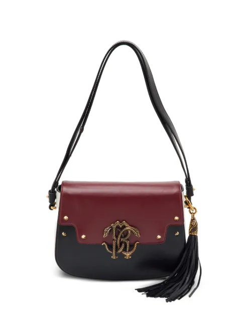 Roberto Cavalli Vintage Mirror Snake tassel shoulder bag