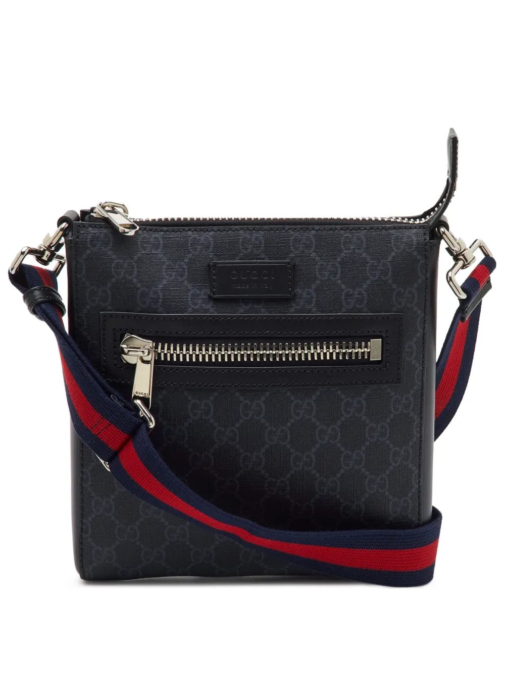Gucci Pre-Owned small GG Supreme messenger bag - Black