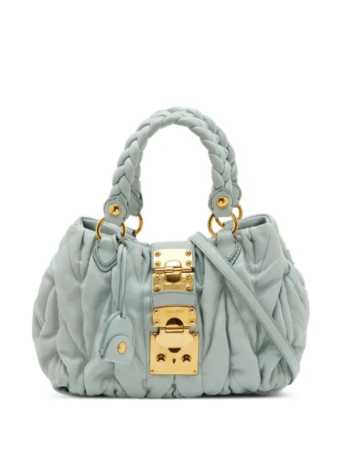 Miu Miu Pre-Owned Matelassé Lock tote bag
