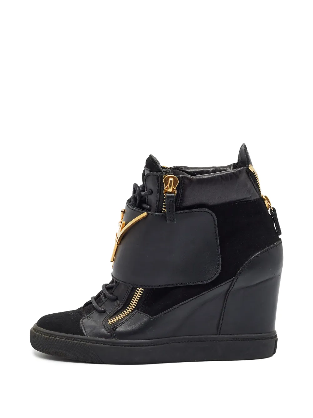Giuseppe Zanotti Vintage Lorenz wedge sneakers - Schwarz