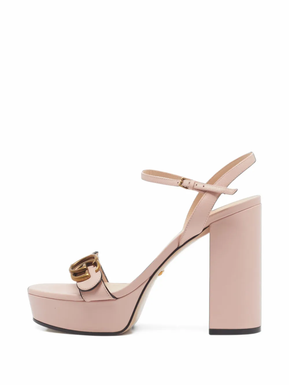 Gucci Pre-Owned GG Marmont platform sandals - Rosa