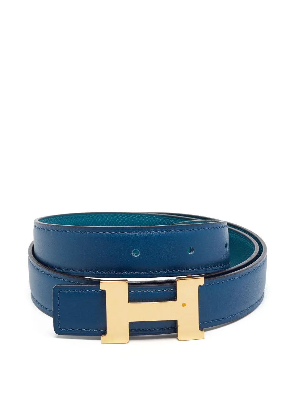 Hermès Pre-Owned 2019 Constance reversible belt - Blue