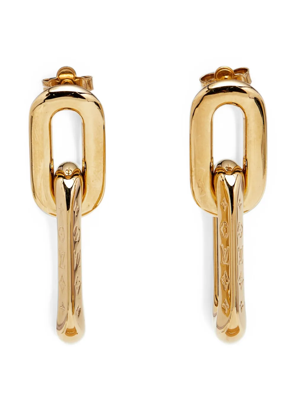Louis Vuitton Pre-Owned double drop earrings - Oro