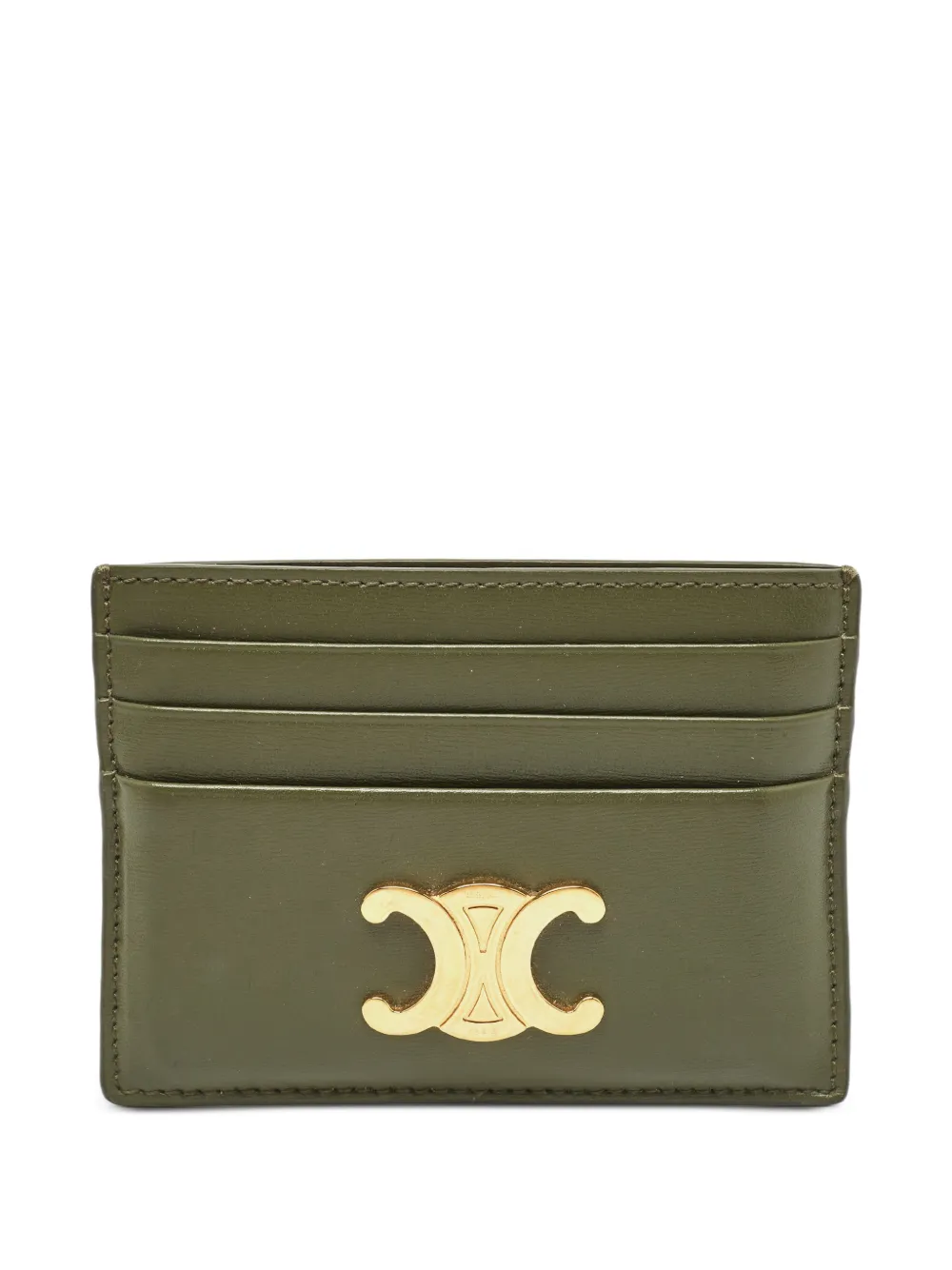Celine Pre-Owned Portacarte Triomphe in pelle - Verde