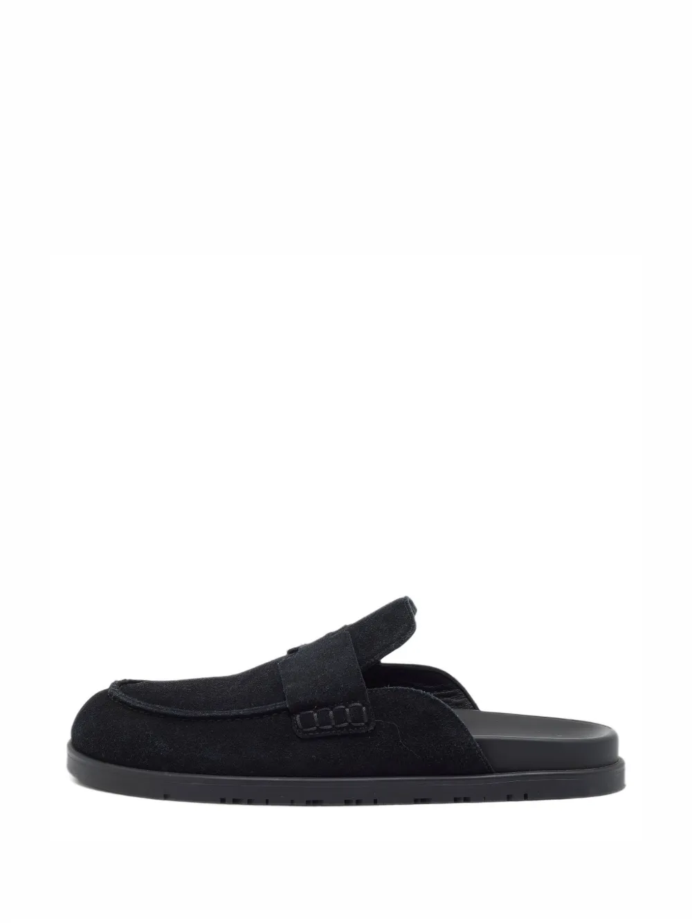 Hermès Pre-Owned Go strap flat mules - Noir Hermès Pre-Owned Go strap flat mules - Noir