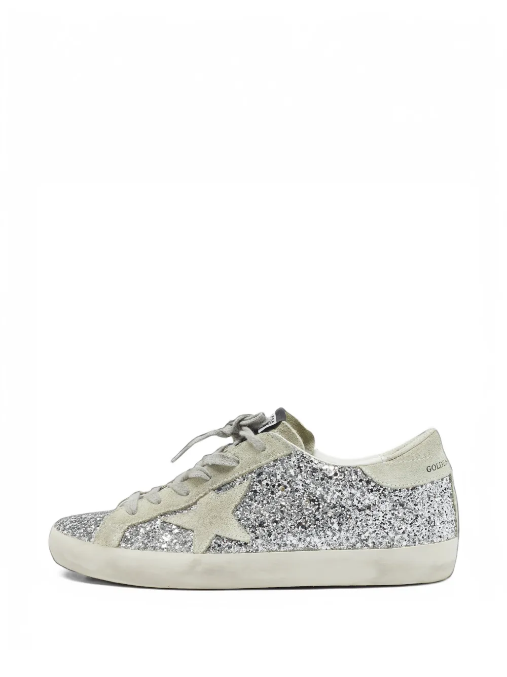 Golden Goose Super-Star glitter sneakers - Silber