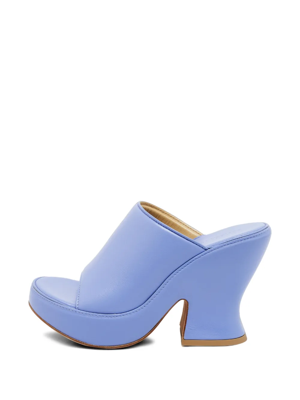 Bottega Veneta Pre-Owned Lagoon Bubble platform mules - Blau