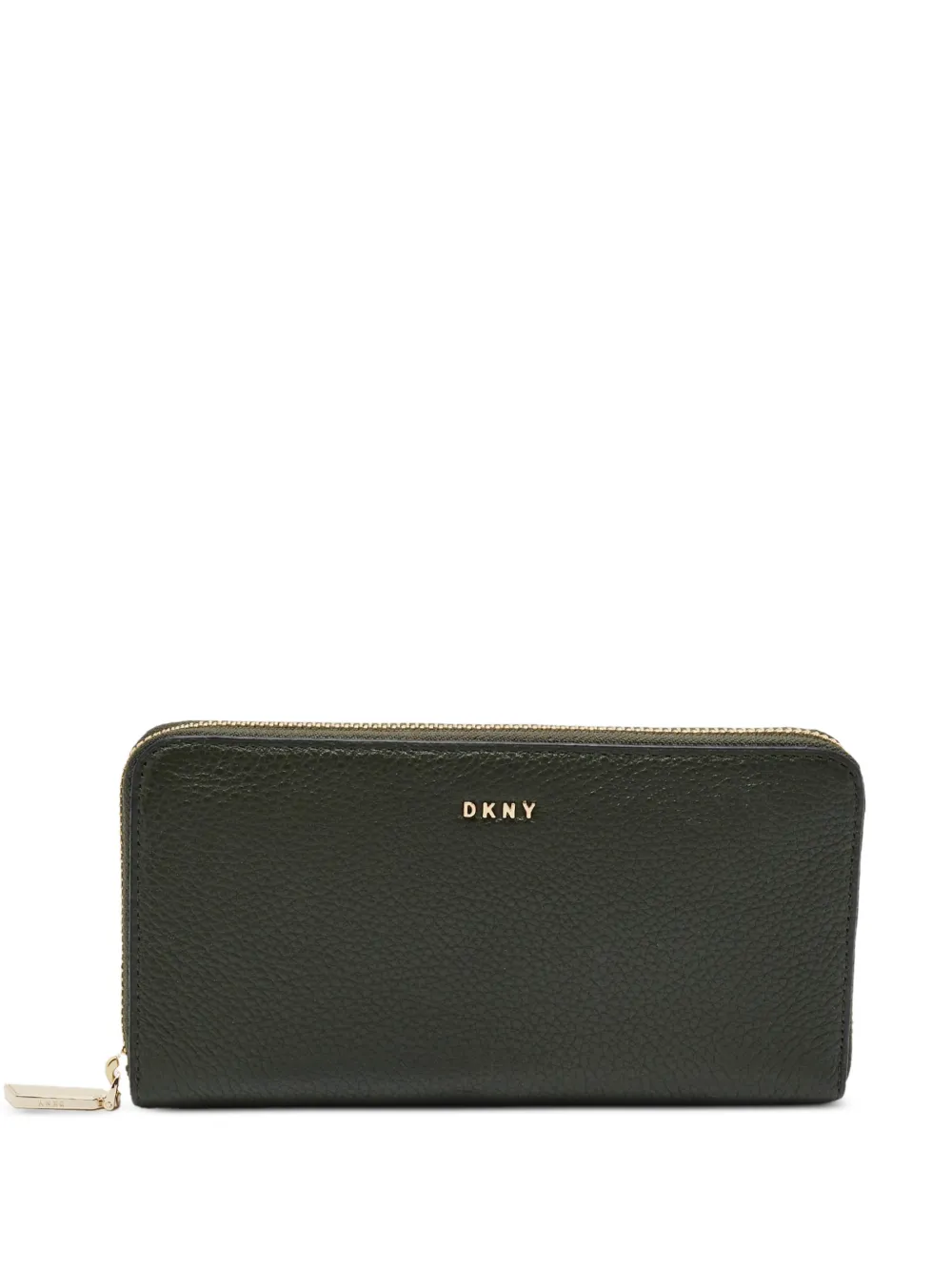 DKNY zip-around leather continental wallet - Grün