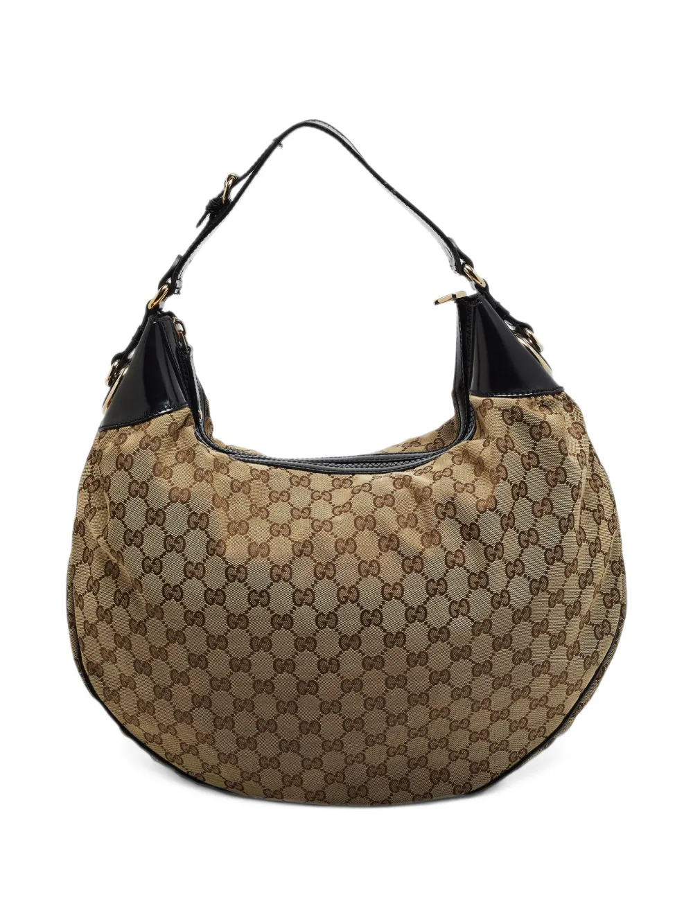 Gucci Pre-Owned Mittelgroße Full Moon Tasche aus GG Canvas - Nude