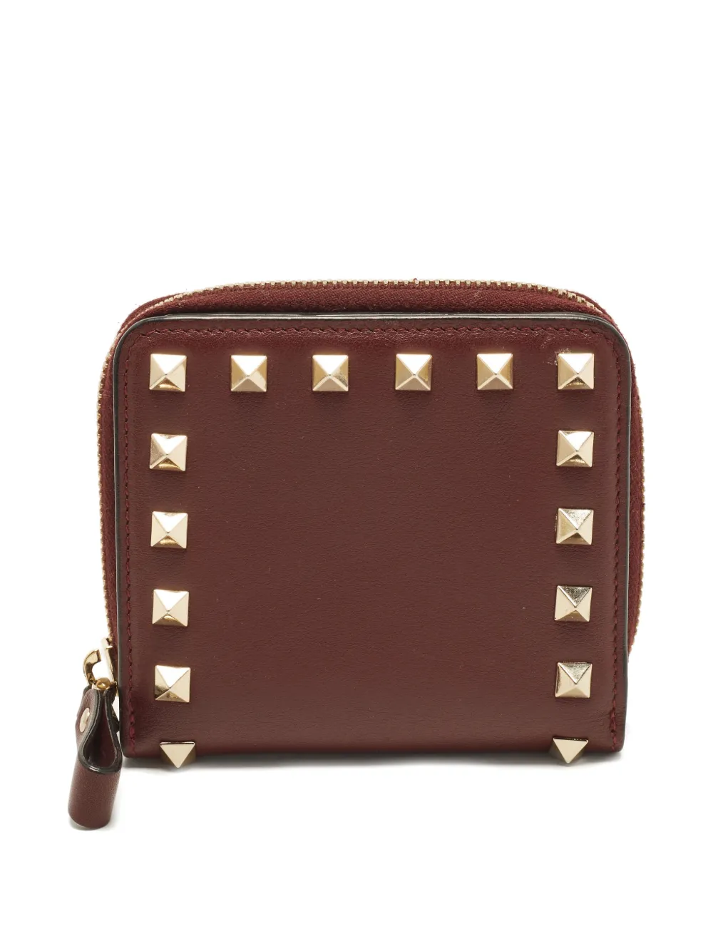 Valentino Garavani Pre-Owned Portafoglio Rockstud in pelle - Rosso