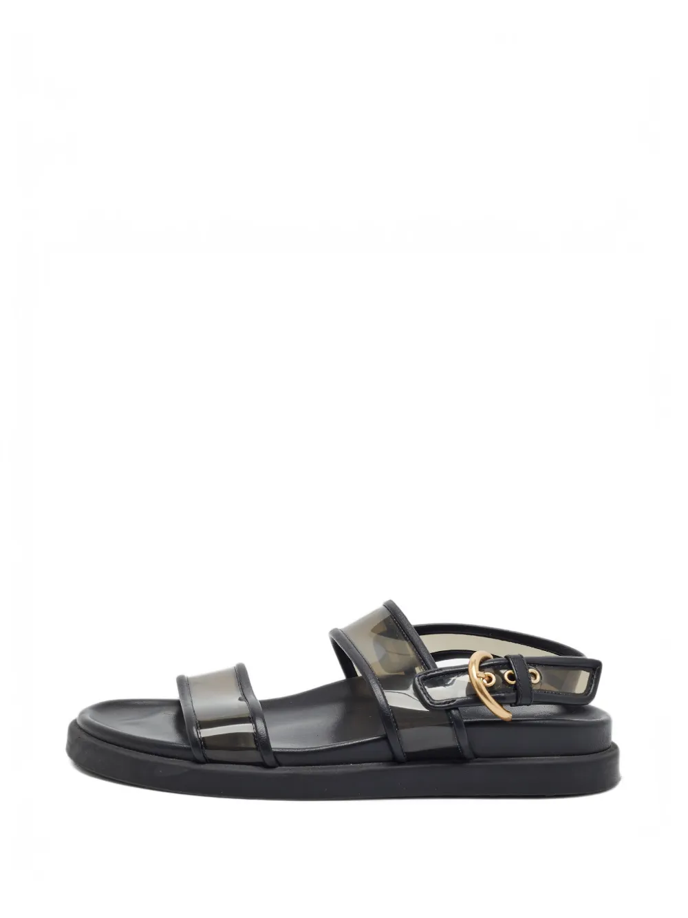 Gianvito Rossi Bilbao slingback flat sandals - Schwarz